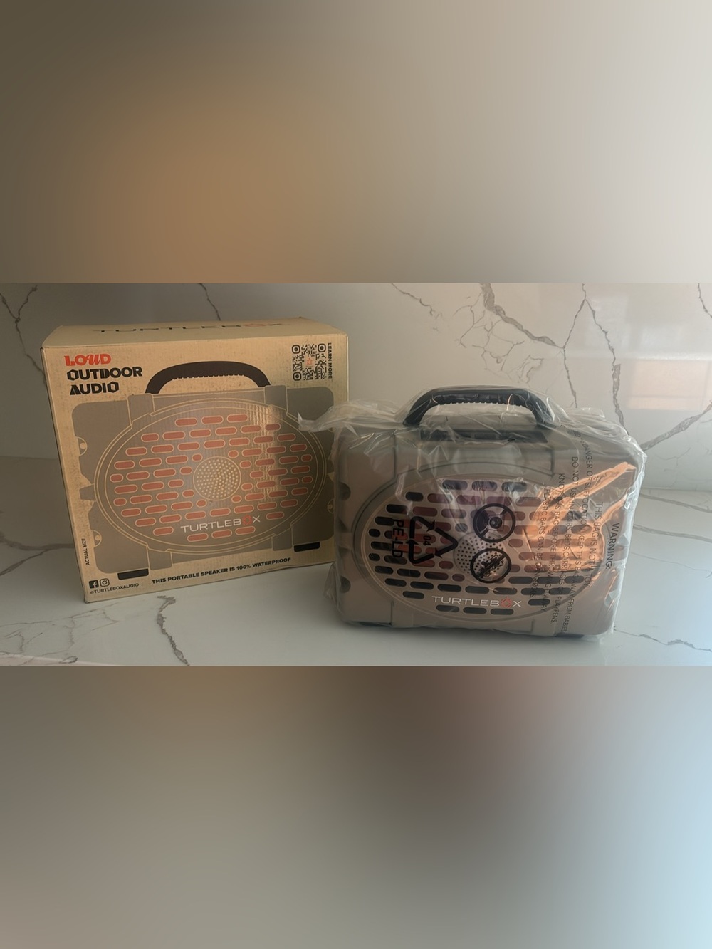 Turtlebox Gen 3 speaker tan orange new